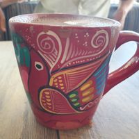 Hot Mexican chocolate milk😋 at Del Cielo Tamales in Tucson