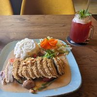 Sesame duck was very tasty! at House of Vegan 182 in Berlin