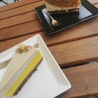 Raw Fruit Cake & raw snickers cake  at Food Garden in Zagreb