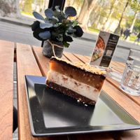 Raw snickers cake  at Food Garden in Zagreb