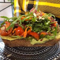 Avocado toast  at Värav Coffee and Toast in Tallinn