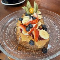 Peanut butter and jam  at Värav Coffee and Toast in Tallinn