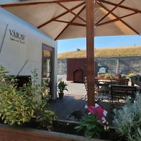 Outside at Värav Coffee and Toast in Tallinn