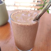 Raw cacao smoothie at Värav Coffee and Toast in Tallinn