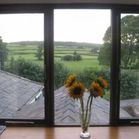 View from the room at Fox Hall in Kendal