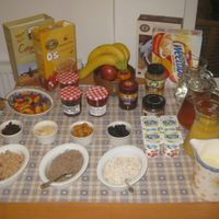 Breakfast table at Fox Hall in Kendal