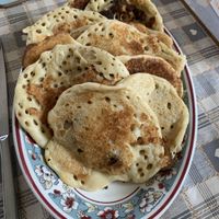 Lemon and sultana pancakes at Fox Hall in Kendal