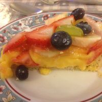 fruit flan  at Fox Hall in Kendal