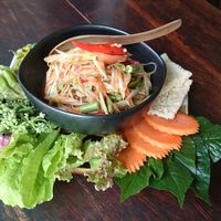 Laos style papaya salad  at Anotai in Bangkok
