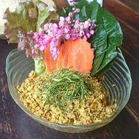 tofu with yellow curry powder - like thai tofu scramble :) at Anotai in Bangkok