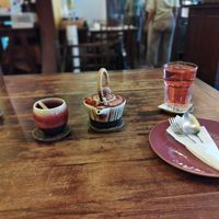 Peppermint tea and flavoured water at Anotai in Bangkok