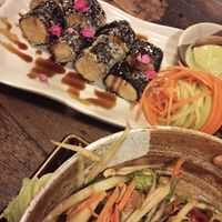 Nori wrapped tofu w wasabi Mayo 🙌🏻 at Anotai in Bangkok