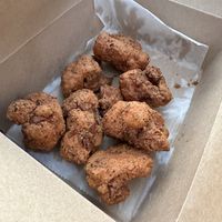 Fried cauliflower  at Kraves Vegan Foods in New York City