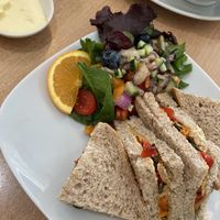 Peanut butter and roasted pepper sandwich 🥪  at Two the Square in Conwy