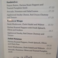 Vegan Menu Selection at Two the Square in Conwy