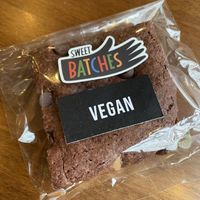 Brownie made by Sweet Batches  at Morning Ritual in Grand Rapids
