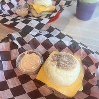 Plain Jane and bacon sammy   at Morning Ritual in Grand Rapids