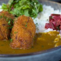 Vegan korokke curry at Takenori in Berlin
