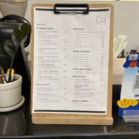 Menu  at Direct Me in Bangkok