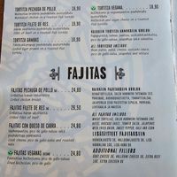 Menu. at Maya Bar and Grill in Helsinki