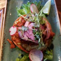 Vegan tostadas at Maya Bar and Grill in Helsinki