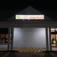 Outside the establishment at Solomon's Fresh Market - Harbour Bay in Nassau