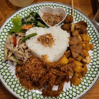 Nasi Campur at Warung Dua Hati in Canggu