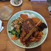 Nasi campur at Warung Dua Hati in Canggu
