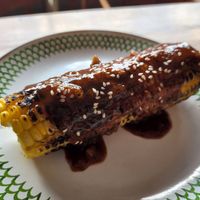 Grilled corn on a cob at Warung Dua Hati in Canggu