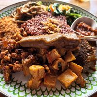 Nasi campur dua hati at Warung Dua Hati in Canggu