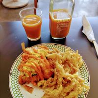 Scrambled tofu croissant at Warung Dua Hati in Canggu