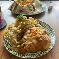 Breakfast croissant   at Warung Dua Hati in Canggu