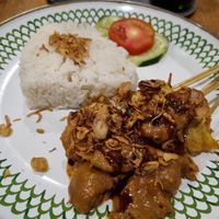 Tricken satay, delicious at Warung Dua Hati in Canggu