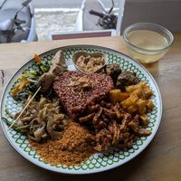 Nasi Campur at Warung Dua Hati in Canggu
