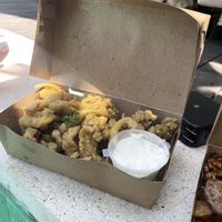 crispy mushrooms  at Warung Dua Hati in Canggu