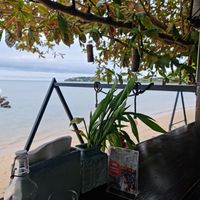 Lovely views and they have seating on the beach as well. at The Shell Lounge in Koh Phangan