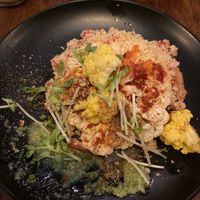 Cauliflower steak with pesto, couscous and harrisa dressing at The Shell Lounge in Koh Phangan