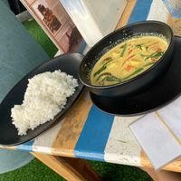 Yellow veggie curry at The Shell Lounge in Koh Phangan