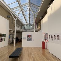 Gallery exhibition space   at Gallery Cafe in Hatfield