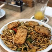 Gebratene Nudeln mit Tofu  at Manjing Haus in Darmstadt