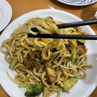 Gebratene Udon-Nudeln #Veganuary at Manjing Haus in Darmstadt