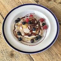 Vegan pancakes  at Venus in North London
