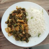 47: Masala bhindi at Chai & Coffee Indisches Street Food in Cologne