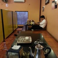 Floor seating at Lunar Cafe in Phnom Penh