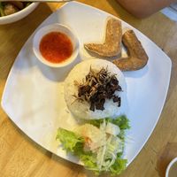 veggie chicken  at Lunar Cafe in Phnom Penh