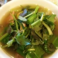 Veg soup at Lunar Cafe in Phnom Penh