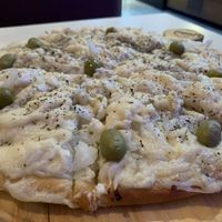 This is a large pizza! I followed the waitress’ recommendations for the day    at Vegan Palermo in Buenos Aires