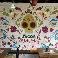 Mural inside  at La Taqueria in Bocas Del Toro