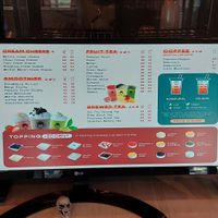 The menu at Geicha Tea Prenzlberg in Berlin