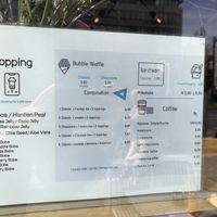 menü  at Bubble Bauch in Berlin